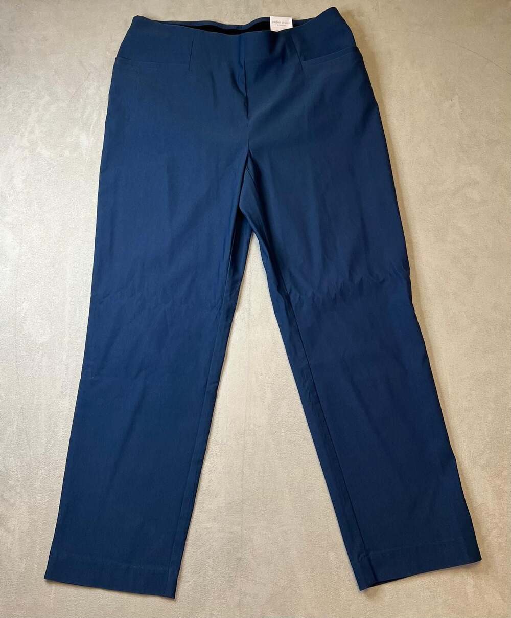 Chico's Perfect Stretch Marveluxe Soft Slim Ankle Pants in Indigo Bay